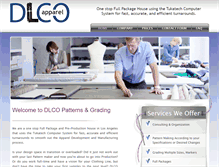 Tablet Screenshot of dlcopatternsandgrading.com